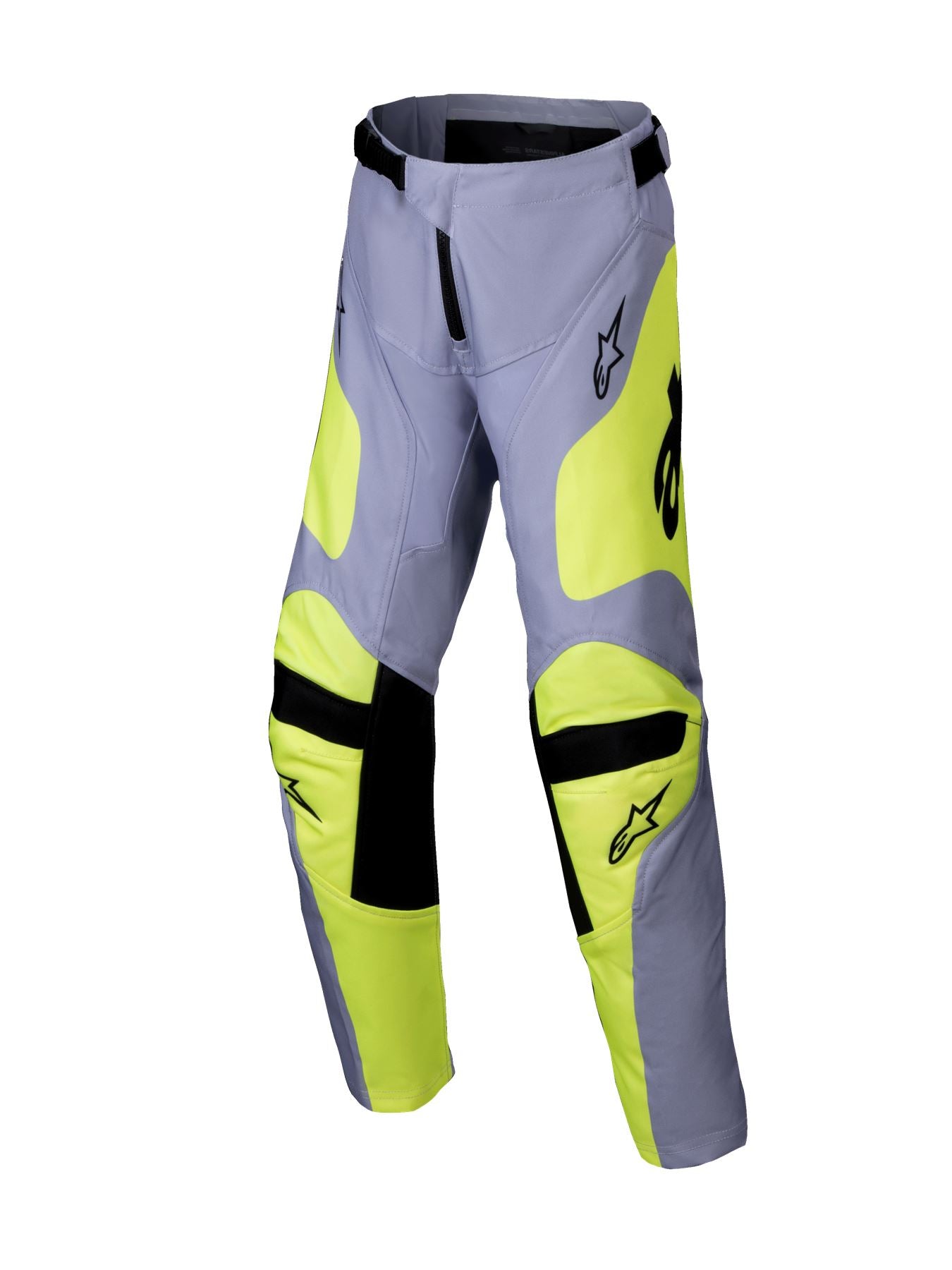 Alpinestars 2025 Racer Veil Youth Motocross Pants Grey Yellow Fluo